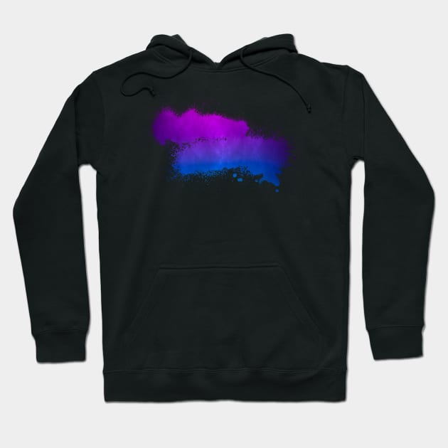 Bisexual Paint Smudge Minimalism Hoodie by Adult LGBTQ+ and Sexy Stuff